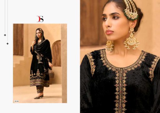 Deepsy Rang E Bahar Velvet Pashmina Salwar Suit Catalog 6 Pcs - Image 15