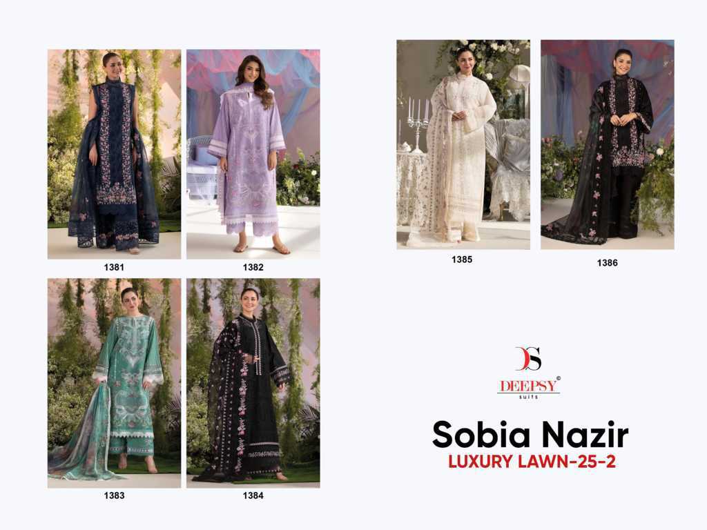 Deepsy Sobia Nazir Luxury Lawn 25 Vol 2 Salwar Suit Catalog 6 Pcs (14) Deepsy Sobia Nazir Luxury Lawn 25 Vol 2 Salwar Suit Catalog 6 Pcs - Image 15