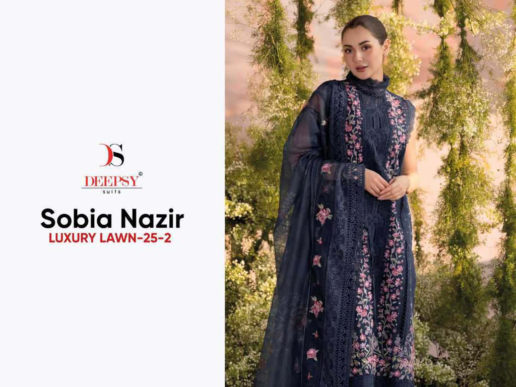 Deepsy Sobia Nazir Luxury Lawn 25 Vol 2 Salwar Suit Catalog 6 Pcs (2) Deepsy Sobia Nazir Luxury Lawn 25 Vol 2 Salwar Suit Catalog 6 Pcs - Image 3