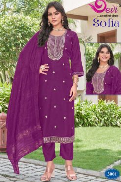 Devi Sofia Vol 3 Fancy Readymade Suit Catalog 8 Pcs