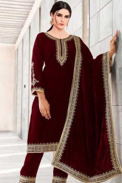 Florent DN 1019 A-D Velvet Collection Salwar Suit Catalog 4 Pcs