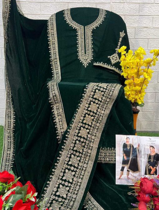 Florent DN 1019 A-D Velvet Collection Salwar Suit Catalog 4 Pcs - Image 8