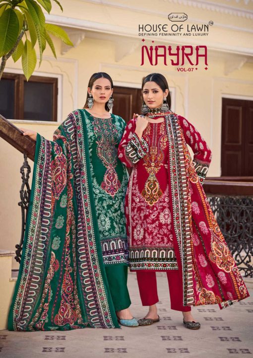 House of Lawn Nayra Vol 7 Cotton Salwar Suit Catalog 8 Pcs - Image 2