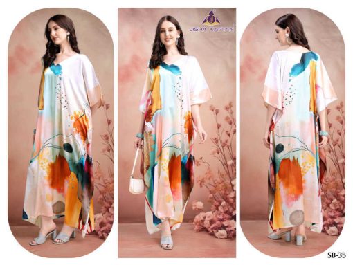 Jisha Satin Breeze Vol 5 Kurti Catalog 8 Pcs - Image 5