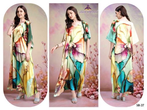 Jisha Satin Breeze Vol 5 Kurti Catalog 8 Pcs - Image 7