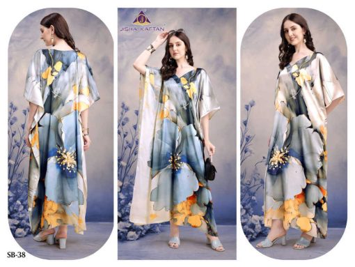 Jisha Satin Breeze Vol 5 Kurti Catalog 8 Pcs - Image 8