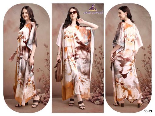 Jisha Satin Breeze Vol 5 Kurti Catalog 8 Pcs - Image 9