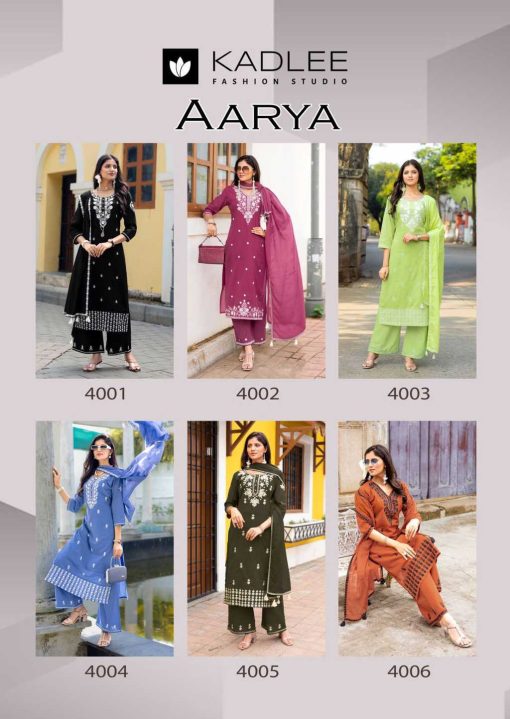 Kadlee Aarya Cotton Kurti with Dupatta Bottom Catalog 6 Pcs - Image 12