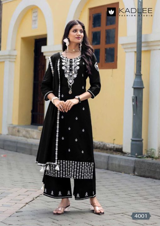 Kadlee Aarya Cotton Kurti with Dupatta Bottom Catalog 6 Pcs - Image 10