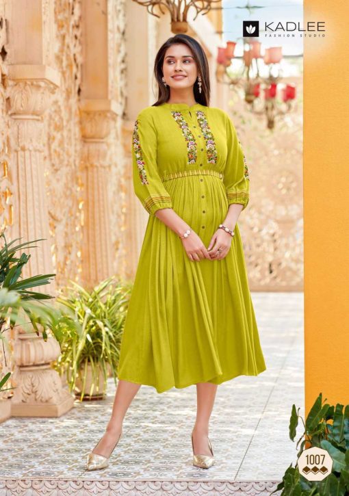 Kadlee Aashmin Vol 2 Rayon Kurti Catalog 6 Pcs - Image 11