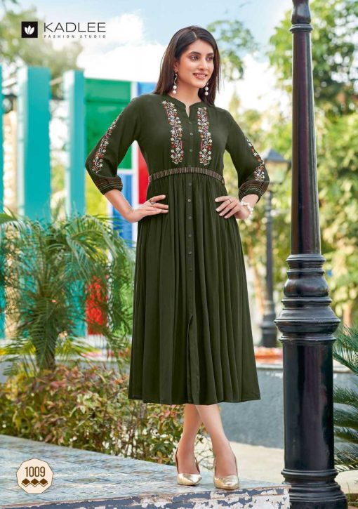 Kadlee Aashmin Vol 2 Rayon Kurti Catalog 6 Pcs - Image 7