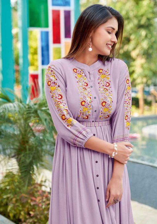Kadlee Aashmin Vol 2 Rayon Kurti Catalog 6 Pcs - Image 9
