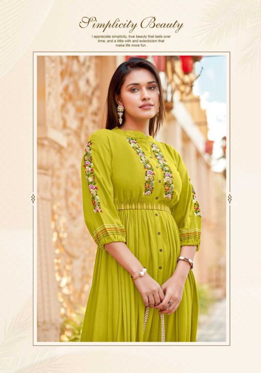 Kadlee Aashmin Vol 2 Rayon Kurti Catalog 6 Pcs - Image 10