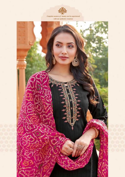 Kadlee Kesar Viscose Kurti with Dupatta Bottom Catalog 4 Pcs - Image 2
