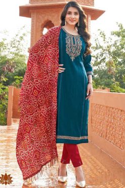 Kadlee Kesar Viscose Kurti with Dupatta Bottom Catalog 4 Pcs