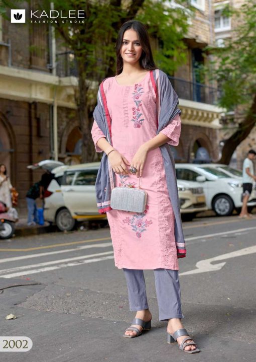 Kadlee Roohi Cotton Kurti with Dupatta Bottom Catalog 4 Pcs 4 510x719 - Kadlee Roohi Cotton Kurti with Dupatta Bottom Catalog 4 Pcs