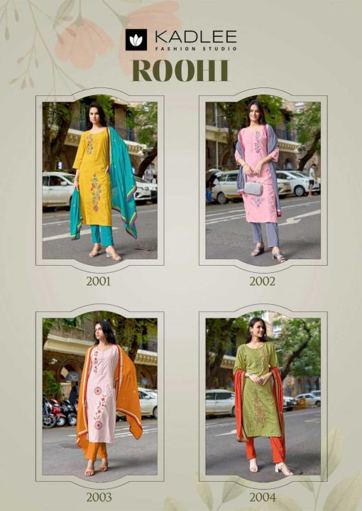 Kadlee Roohi Cotton Kurti with Dupatta Bottom Catalog 4 Pcs 7 510x719 - Kadlee Roohi Cotton Kurti with Dupatta Bottom Catalog 4 Pcs