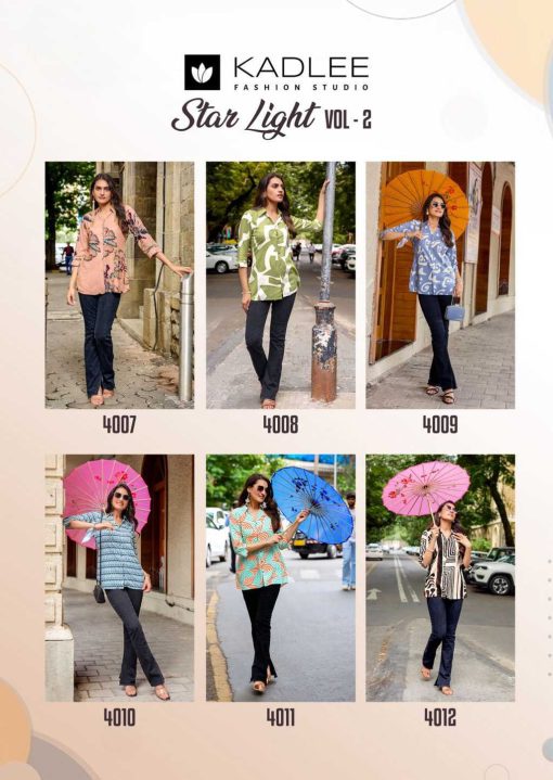 Kadlee Star Light Vol 2 Rayon Tops Catalog 6 Pcs - Image 12