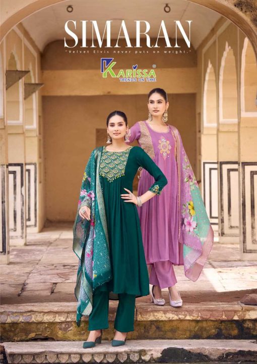 Karissa Simaran Kurti with Dupatta Bottom Viscose Catalog 4 Pcs - Image 2