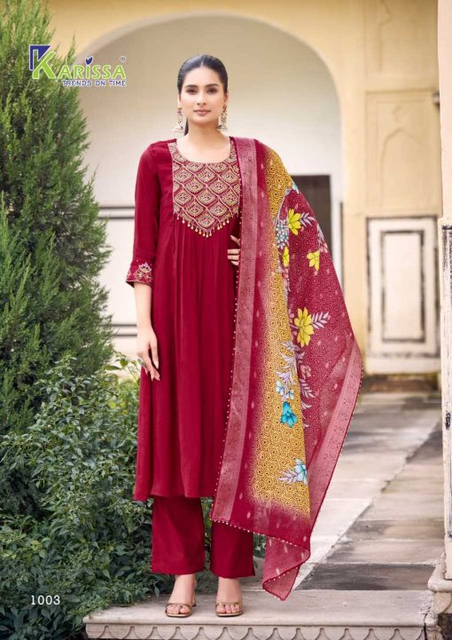 Karissa Simaran Kurti with Dupatta Bottom Viscose Catalog 4 Pcs - Image 5