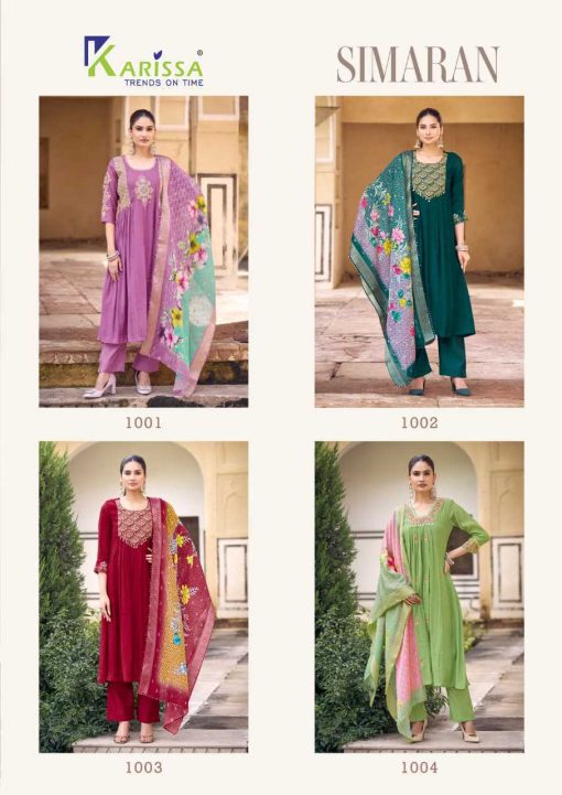 Karissa Simaran Kurti with Dupatta Bottom Viscose Catalog 4 Pcs - Image 8