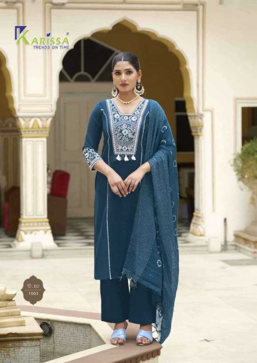 Karissa Vaani Kurti with Dupatta Bottom Cotton Catalog 4 Pcs - Image 7