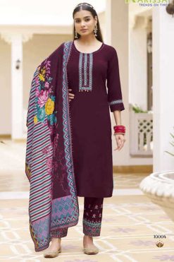 Karissa Vidisha Vol 10 Kurti with Dupatta Bottom Rayon Catalog 6 Pcs