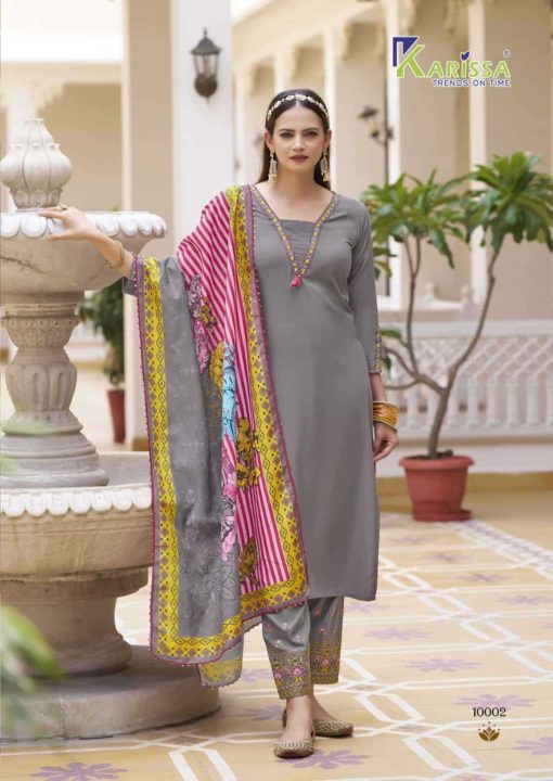 Karissa Vidisha Vol 10 Kurti with Dupatta Bottom Rayon Catalog 6 Pcs - Image 7