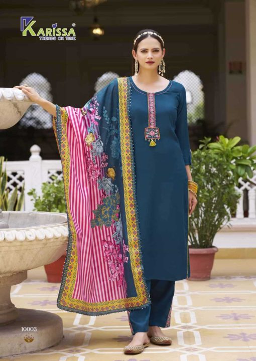 Karissa Vidisha Vol 10 Kurti with Dupatta Bottom Rayon Catalog 6 Pcs - Image 9