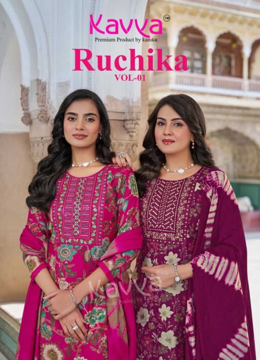 Kavya Ruchika Vol 1 Fancy Readymade Suit Catalog 10 Pcs - Image 2