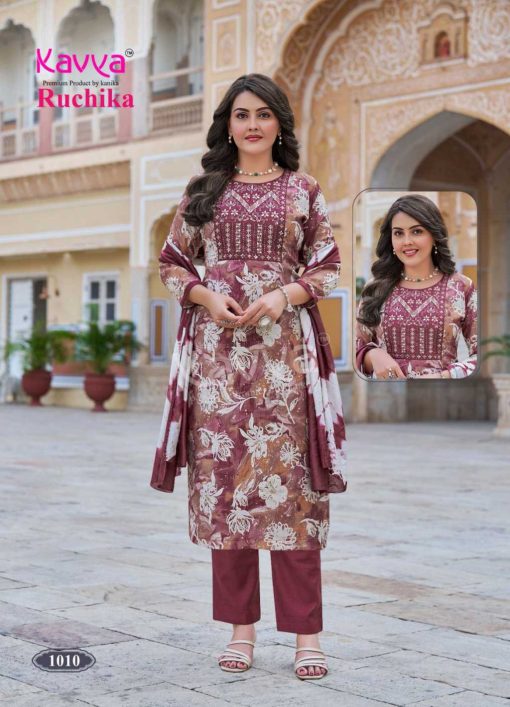 Kavya Ruchika Vol 1 Fancy Readymade Suit Catalog 10 Pcs - Image 12