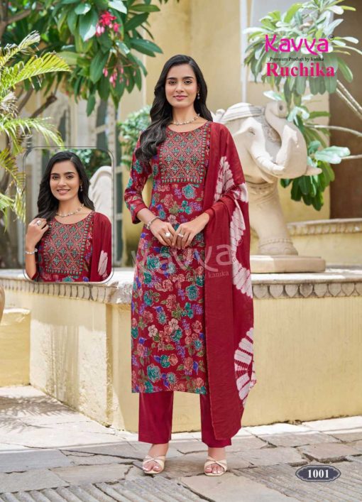 Kavya Ruchika Vol 1 Fancy Readymade Suit Catalog 10 Pcs - Image 3