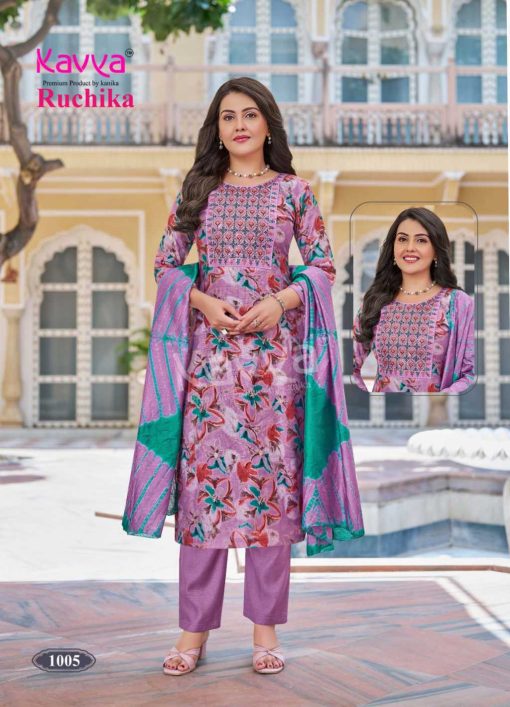 Kavya Ruchika Vol 1 Fancy Readymade Suit Catalog 10 Pcs - Image 7