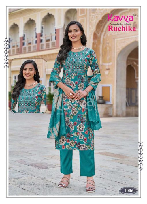Kavya Ruchika Vol 1 Fancy Readymade Suit Catalog 10 Pcs - Image 8