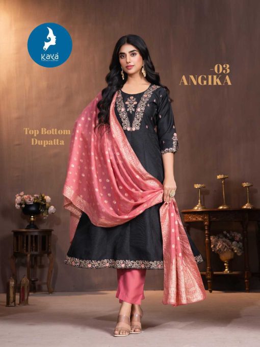 Kaya Angika Silk Readymade Salwar Suit Catalog 6 Pcs - Image 5