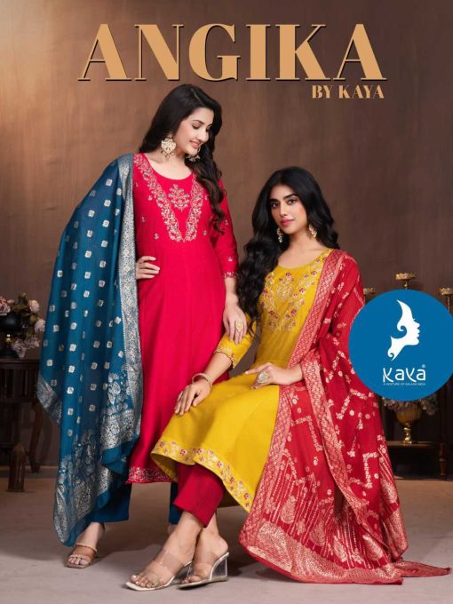 Kaya Angika Silk Readymade Salwar Suit Catalog 6 Pcs - Image 6