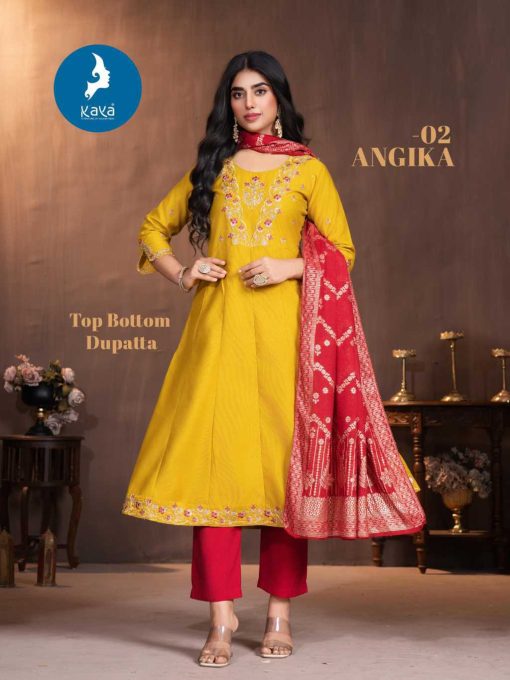 Kaya Angika Silk Readymade Salwar Suit Catalog 6 Pcs - Image 7