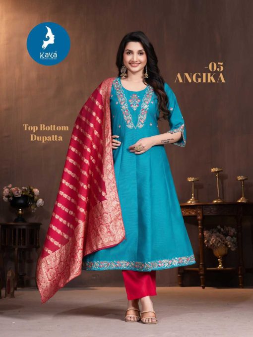 Kaya Angika Silk Readymade Salwar Suit Catalog 6 Pcs - Image 9