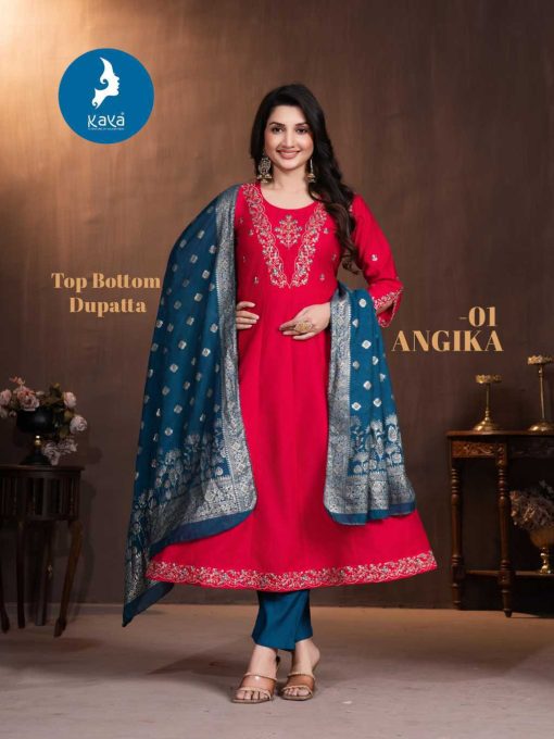 Kaya Angika Silk Readymade Salwar Suit Catalog 6 Pcs - Image 10