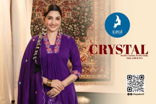 Kaya Crystal Chanderi Readymade Salwar Suit Catalog 6 Pcs - Image 2