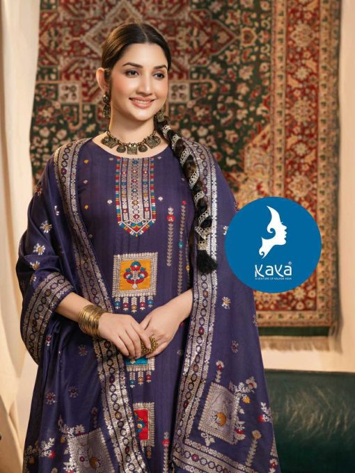 Kaya Dhyani Chanderi Readymade Salwar Suit Catalog 6 Pcs - Image 8