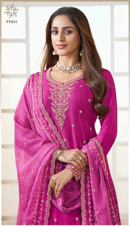 Kuleesh Bhavya by Vinay Silk Salwar Suit Catalog 4 Pcs - Image 4