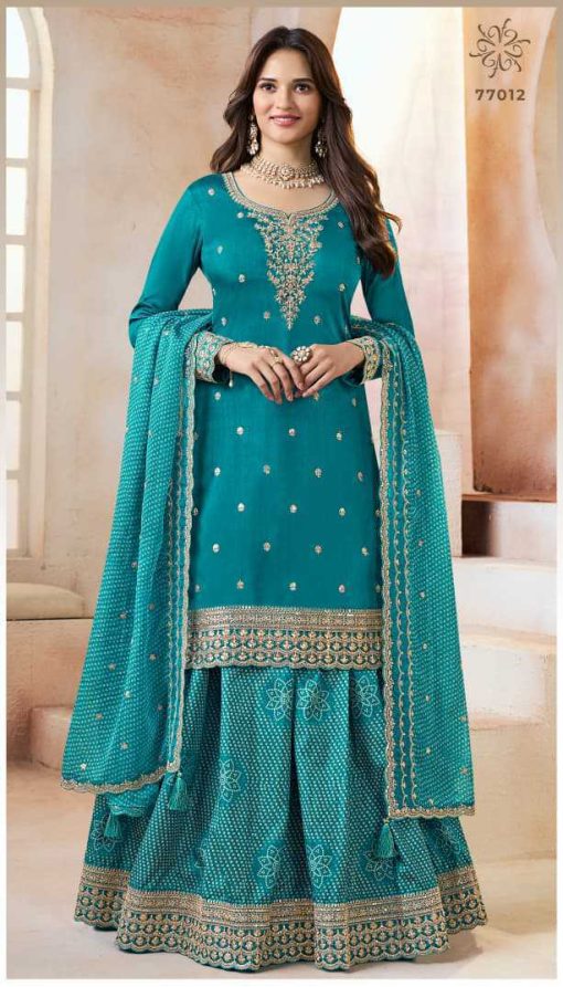 Kuleesh Bhavya by Vinay Silk Salwar Suit Catalog 4 Pcs - Image 5