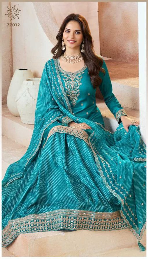 Kuleesh Bhavya by Vinay Silk Salwar Suit Catalog 4 Pcs - Image 6