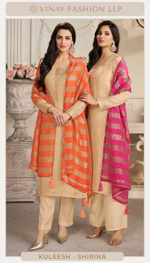 Kuleesh Shirina by Vinay Jacquard Salwar Suit Catalog 4 Pcs - Image 2