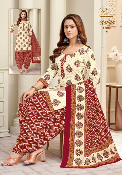 Miss World Choice Aaliya Vol 13 Cotton Readymade Suit Catalog 10 Pcs - Image 5