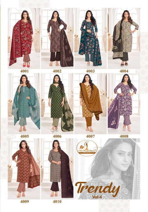 Miss World Choice Trendy Patiyala Vol 4 Cotton Readymade Suit Catalog 10 Pcs - Image 21