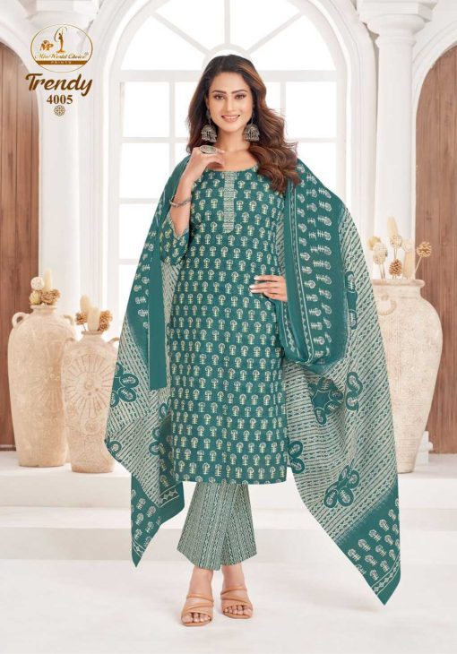Miss World Choice Trendy Patiyala Vol 4 Cotton Readymade Suit Catalog 10 Pcs - Image 5