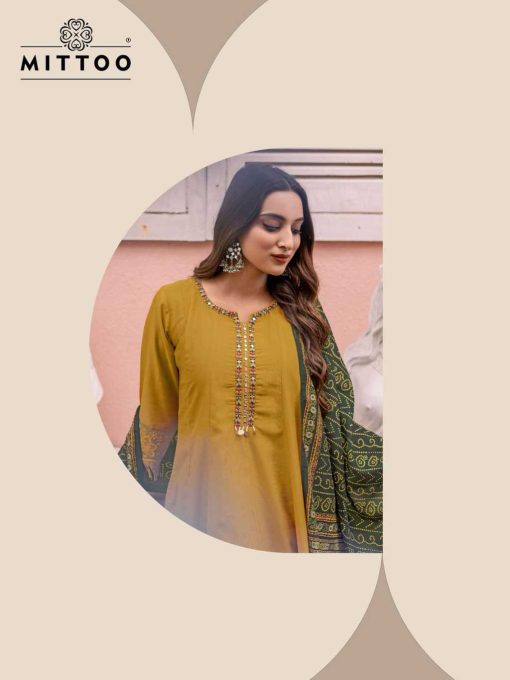 Mittoo Baarati Kurti with Dupatta Bottom Fancy Catalog 4 Pcs - Image 2