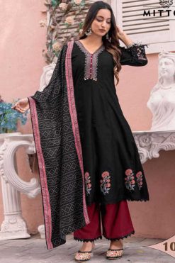 Mittoo Baarati Kurti with Dupatta Bottom Fancy Catalog 4 Pcs 247x371 - Surat Fabrics